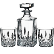 Marquis By Waterford Markham Square Decanter and Double Old Fashioned Pair