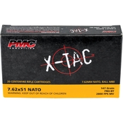PMC X-TAC 7.62x51 NATO 147 Gr. FMJ, 20 Rounds