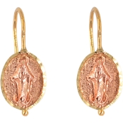 14K Yellow Gold Guadalupe Fishwire Earrings