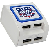 QuikVolt United States of America 4 Port USB Wall Charger
