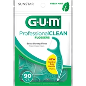 Gum Professional Clean Extra Strong Mint Flossers 90 ct.