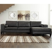Signature Design by Ashley Nokomis LAF Sofa Sectional with RAF Corner Chaise 2 Pc.