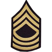 Army MSG Small ASU Sew-On Rank