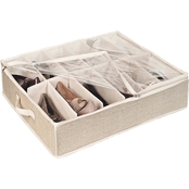 Simplify 12 Pair Under the Bed Shoe Storage Box