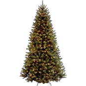 National Tree Company 9 ft. North Valley Spruce Tree with Clear Lights