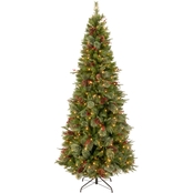 National Tree Company 7.5 ft. Colonial Slim Tree with Clear Lights