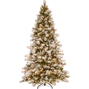 National Tree Company 7.5 ft. Snowy Westwood Pine Tree with Clear Lights