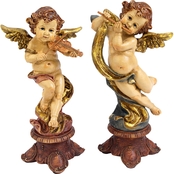 Design Toscano Italian Baroque Style Musical Cherub Statues