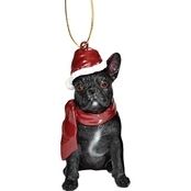Design Toscano French Bulldog Holiday Dog Ornament Sculpture