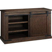 Ashley Budmore TV Stand with Sliding  Barn Doors