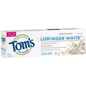 Tom's of Maine Luminous White Anti-Cavity Toothpaste, Clean Mint 4 oz