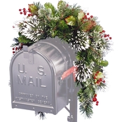 National Tree Company 36 in. Wintry Pine Mailbox Swag