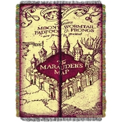 Northwest Harry Potter Marauders Map Woven Tapestry Throw