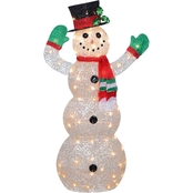 National Tree Company 48 in. Snowman Decoration with Clear Lights