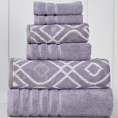 Pacific Coast Textiles 6 Pc. Yarn Dyed Oxford Towel Set