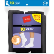 Hanes Crew Socks 10 Pk.