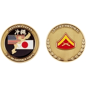 Challenge Coin USMC Okinawa Lance Corporal Coin