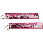 Challenge Coin Proud Army Mom Keychain