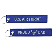 Challenge Coin Proud Air Force Dad Keychain