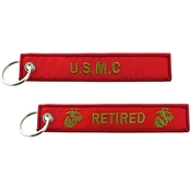 Challenge Coin USMC Retired Keychain