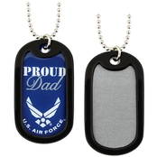 Challenge Coin Proud Air Force Dad Dog Tag