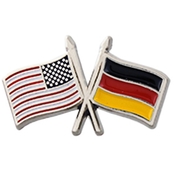 Challenge Coin USA Germany Cross Flags Pin