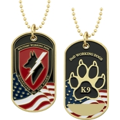 Challenge Coin Working Dog Tag