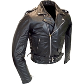 Vance Leathers Top Grain Men's Leather Classic Motorcycle Jacket