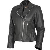 Vance Leathers Ladies Premium Leather Motorcycle Jacket