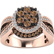 10K Rose Gold 1 CTW Diamond Ring, Size 7