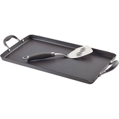 Anolon Advanced Hard Anodized 18 x 10 in. Double Burner Griddle with Mini Turner