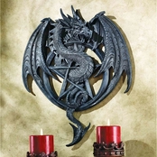 Design Toscano The Dragon's Pentacle Wall Sculpture