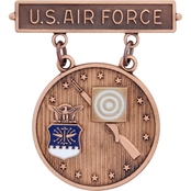 Air Force Excellence Competition Rifleman Bronze Large Badge Pin-On (ABU)