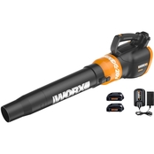 Worx 20V Max Lithium-ion Cordless Blower with 2 Batteries