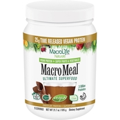 Macrolife Naturals MacroMeal Vegan Protein Chocolate 1.3 lb., 15 servings