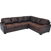 Omnia Leather City Craft 2 Pc. Sectional LAF Sofa/RAF Loveseat