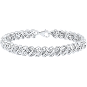 Sterling Silver 1/4 CTW Diamond Fashion Bracelet