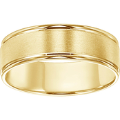 14K Yellow Gold Engraved 6mm Band