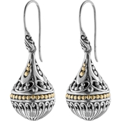 Robert Manse Designs Sterling Silver Bali Small Orb Earrings with 18K Gold Accents