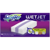 Swiffer WetJet Hardwood Floor Cleaner, Spray Mop Pad Refill, Multi Surface, 15 Pk.