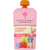 Peter Rabbit Organics 4 oz. Strawberry and Banana Fruit Snack Pouch