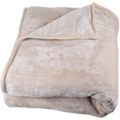Lavish Home Solid Soft Heavy Thick Plush Mink Blanket