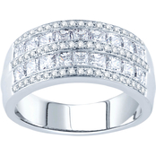 14K White Gold 2 CTW TDW Diamond Anniversary Ring
