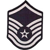Air Force MSgt Blue Chevron Large Rank