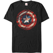 Mad Engine Mens Marvel Flag Shield T-Shirt