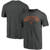 Fanatics Branded Men's Heathered Charcoal Texas Longhorns College Town Tri-Blend T-Shirt