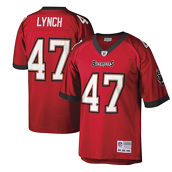 Mitchell & Ness Men's John Lynch Red Tampa Bay Buccaneers Legacy Replica Jersey