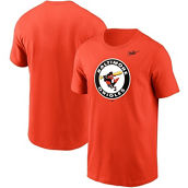 Nike Men's Orange Baltimore Orioles Cooperstown Collection Logo T-Shirt