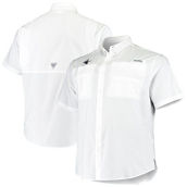 Columbia Men's White Dallas Cowboys Big & Tall Tamiami Woven Button-Down Shirt