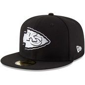 New Era Men's Black Kansas City Chiefs B-Dub 59FIFTY Fitted Hat